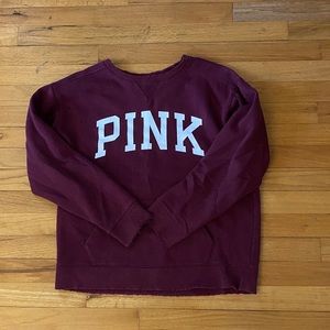 PINK plum crew neck